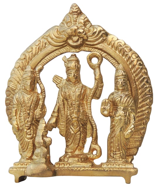 Brass Showpiece Ram Darbar Statue  - 3.6*1.5*4.5 Inch (BS1226 A)