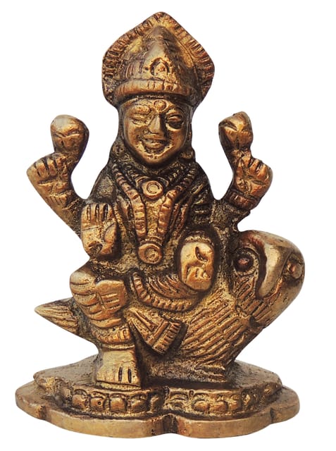 Brass Showpiece Laxmi Ji Statue  - 1.6*1.1*2.5 Inch (BS1232 L)