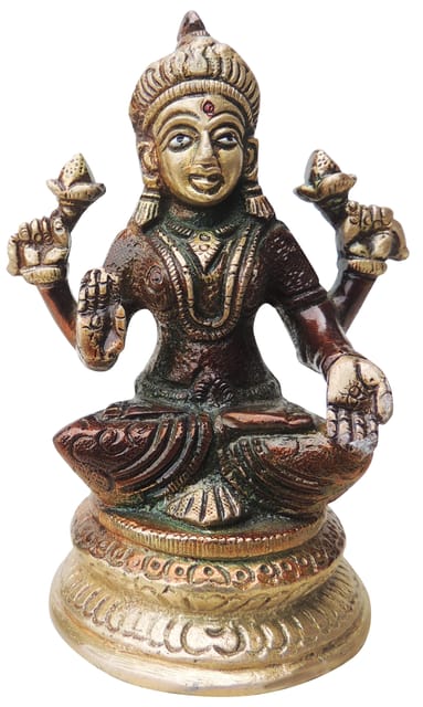 Brass Showpiece Laxmi Ji Statue  - 3*2.5*4.3 Inch (BS1287 L)