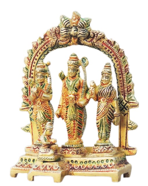Brass Showpiece Ram Dharbar Same Base Statue - 4.5*2*5.5 Inch (BS131 F)