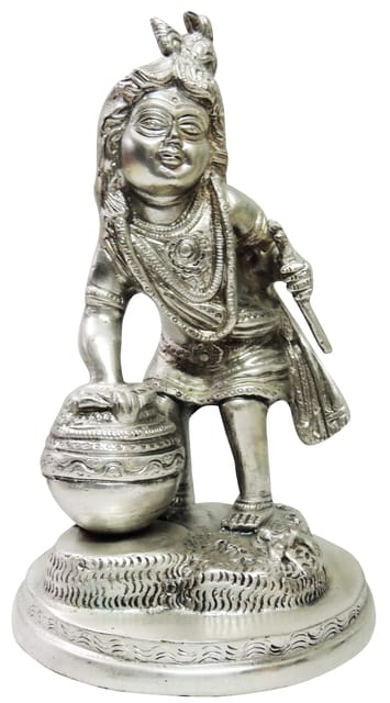 Brass Showpiece Matki Krishna Statue - 5*5*8.5 Inch (BS103)