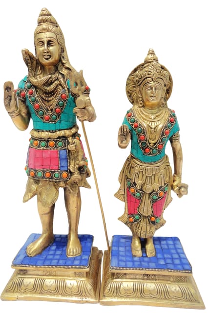 Brass Showpiece Parvati Statue - 5*3.5*11.5 Inch (BS127)