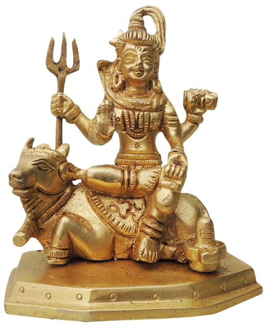 Brass Showpiece Shiv Ji Statue - 3*2*4.5 Inch (BS835 A)