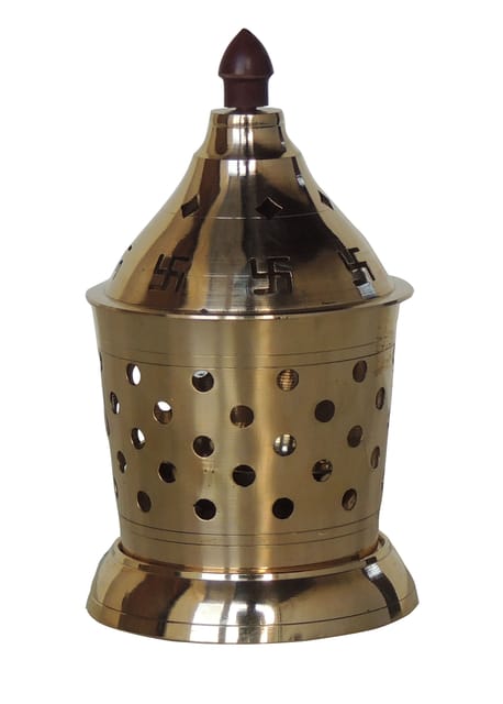Brass Table Decor Oil Lamp, Deepak - 3.2*3.2*5 Inch (Z542 C)