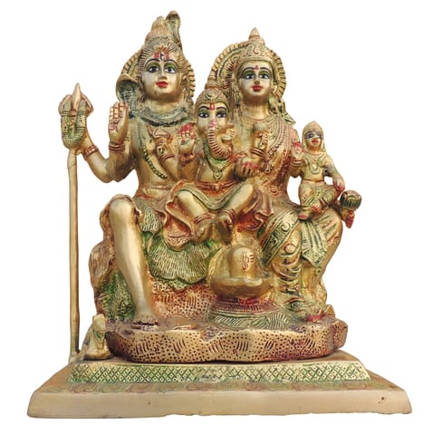 Brass Shiv Parivar Idol - 9*6.5*11.5 Inch (BS493 E)