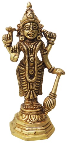Brass Showpiece Laxmi Ji God Idol Statue - 2*2*5.5 Inch (BS1250 A)