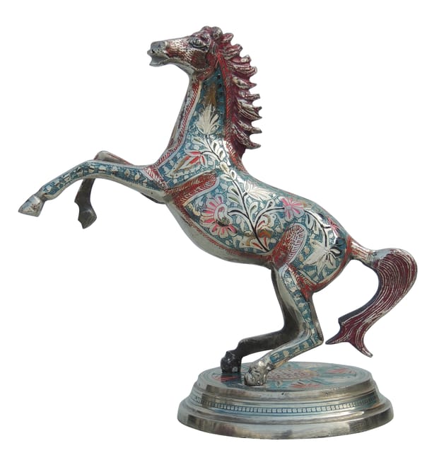 Brass Showpiece Horse Statue - 11*6*11 Inch (AN030 A)