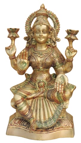 Brass lakshmi Ji statue Idol - 10*6*18 Inch (BS1125 L)