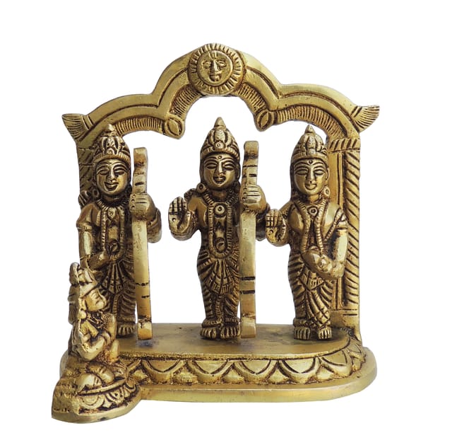 Brass Showpiece Ramdarbar Idol - 4.5*2.5*4.5 Inch (BS1057 E)