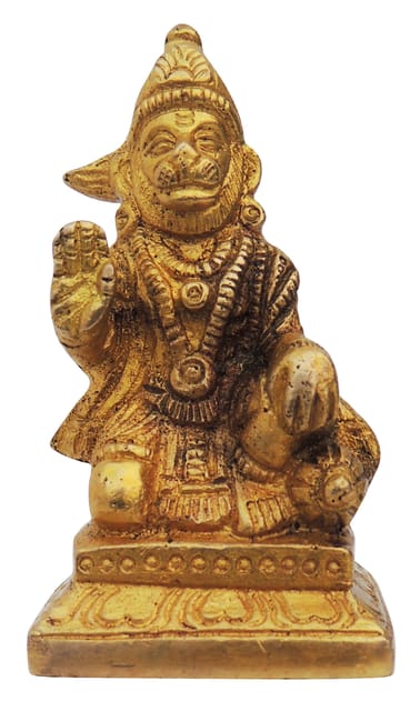 Brass Showpiece Hanuman Ji Statue - 1.5*1.5*2.5 Inch (BS1333 B)