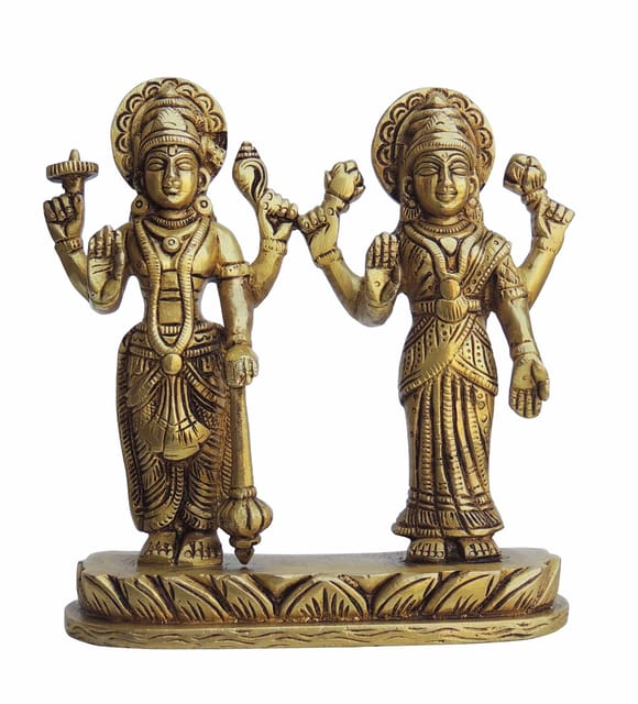 Brass Showpiece Vishnu Laxmi Ji -5*1.5*5.5 Inch (BS1352 D)