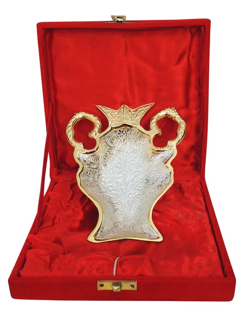 Brass Trophy Shape Bowl With Velvet Box (B025)