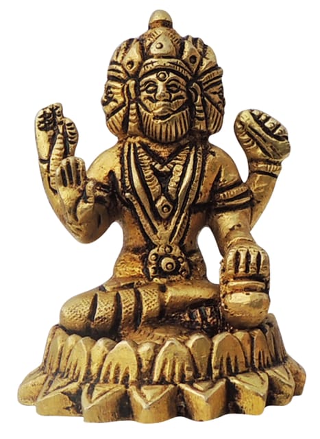 Brass Showpiece Brahma Ji Statue - 2*2*3 Inch (BS1397 C)