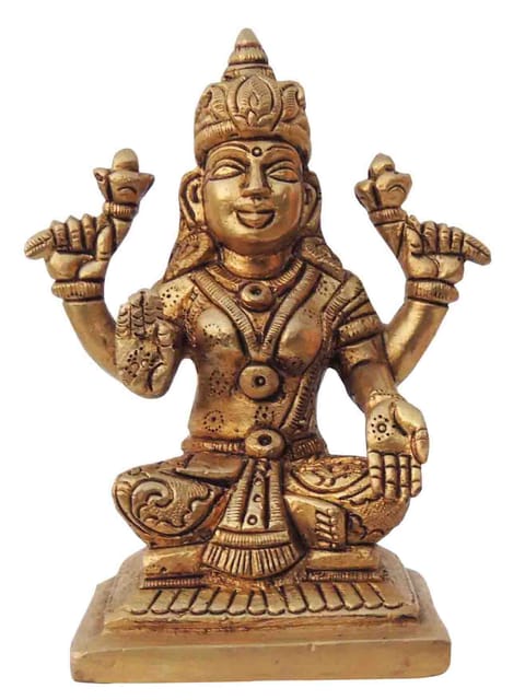 Brass Showpiece Laxmi Ji Statue - 3.2*2.1*4 Inch (BS1335 L)