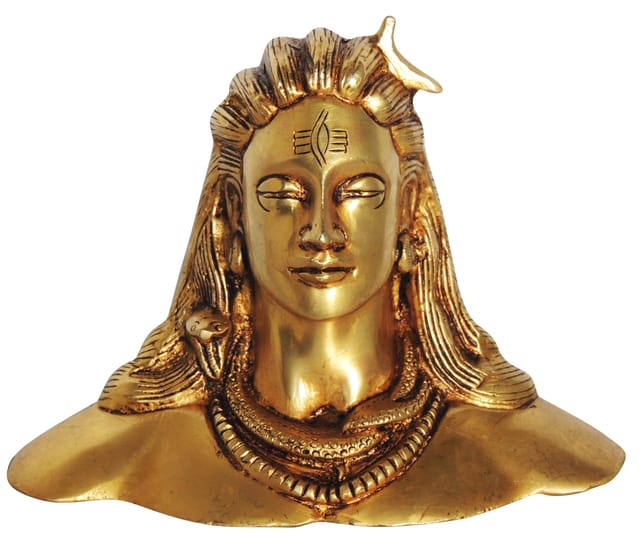 Brass Showpiece Aadiyogi God Idol Statue - 6*3*4 Inch (BS1400 F)