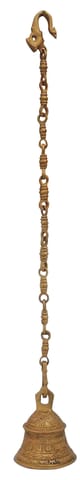 Brass Wall Hanging Bell, Ghanta - 4*4*5 Inch (BS1021 C)