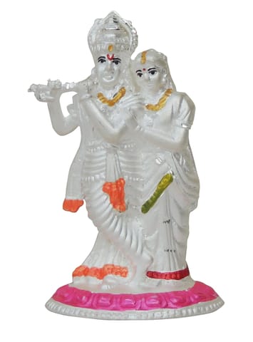 Pure Silver Radha Krishna Idol statue - 999 Hallmarked Silver Statue - 2*1.5*3.5 Inch, 28.7 gm (SL008 A )