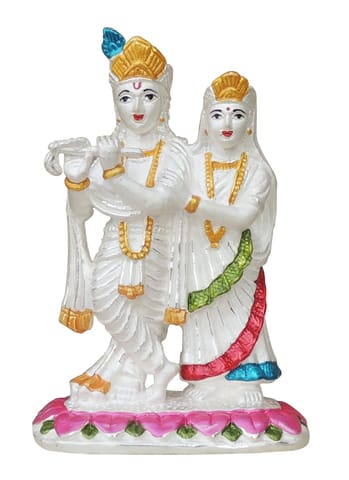 Pure Silver Radha Krishna Idol statue - 999 Hallmarked Silver Statue - 3.5*2*5.2 Inch, 72.4 gm (SL010 B )