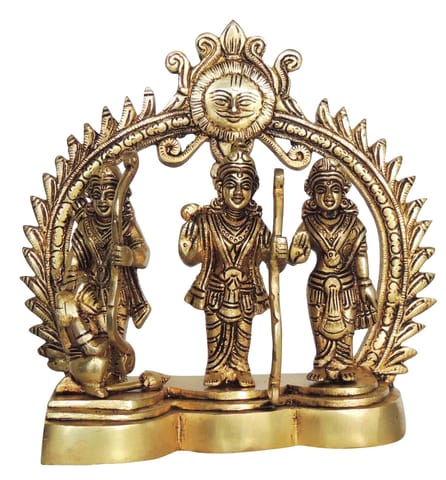 Brass Showpiece Ram Darbar God Idol Statue - 7.5*2.5*7.5 Inch (BS1394 I)