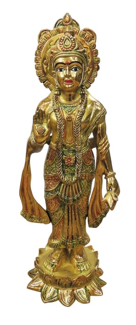 Brass Showpiece Seeta ji Idol statue - 9.5*9.2*29 Inch (BS1419 S)