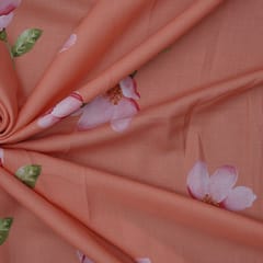 Spun Floral Print - Peachy Pink - KCC95576