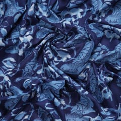 Cotton Floral  Indigo Print - Blue - KCC131524