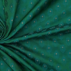 Pure Brocade with self foil boota work - Rama Green - KCC154839