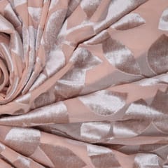 Floral Brasso Velvet - Baby Pink - KCC96418
