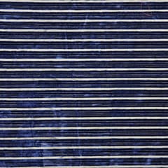 Brasso Gold Stripe Velvet - Navy Blue - KCC75802