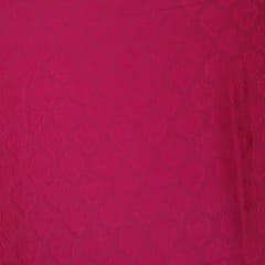 Tanchoi Brocade with self boota work -  Hot Pink - KCC156290
