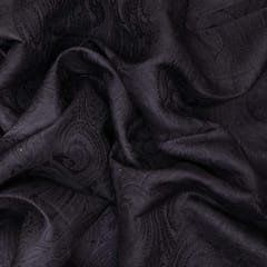 Semi Brocade traditional print - Black - KCC156374