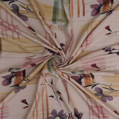Pashmina Floral Stripes Print - Cream -KCC116462