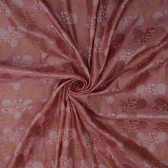 Tanchoi Silk traditional floral zari work -  DustyPink - KCC153681