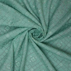 Nokia Silk Jaal Sequins thread Embroidery - Saga Green - KCC167105