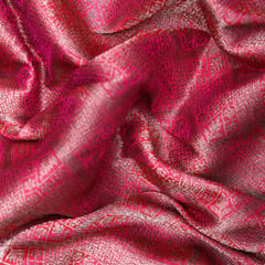 Pure Brocade with traditional botota zari work  - Magenta Pink - KCC167231
