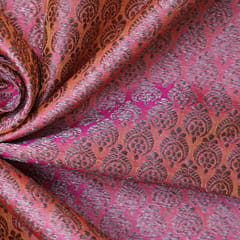 Pure Brocade With Copper Zari Work - Dusty Pink - KCC167243