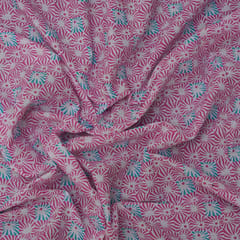 Cotton Floral Print - Dusty Pink - KCC129185
