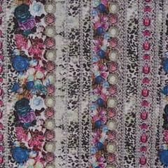 Chanderi Floral Multi -Colored Print - KCC78798