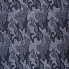 Woolen Blue and grey Army Print - KCC75869