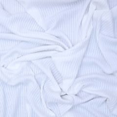 Woolen Stripe Print - White - KCC47204