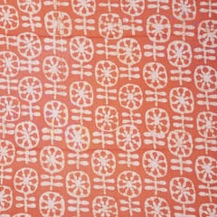 Cotton Traditional  Batik Print - Orange - KCC165335