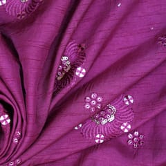 Nokia Silk Sequins Embroidery - Purple- KCC102448