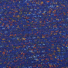 Woolen Fabric with orange and white sprinkle work – Navy Blue - KCC189830