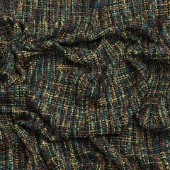 Wilderness tone With Multi-Colored Stripes Woolen fabric - KCC190888