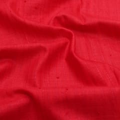 Scarlet Red Stripe Textured Mahi Silk fabric - KCC191473