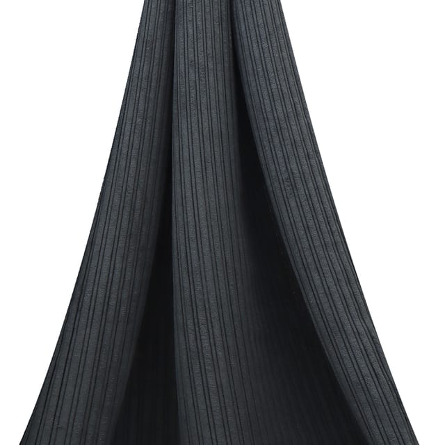 Soft black Fur Stripe fabric - KCC190900
