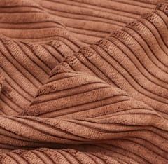 Soft brown Fur Stripe fabric - KCC190896