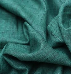 Emerald Green Textured Mahi Silk fabric - KCC191479