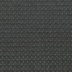 Charcoal Black Textured Checkered Pattern Jute Fabric