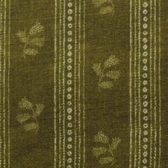 Hazelnut Brown Ethnic floral stripe Print Pashmina